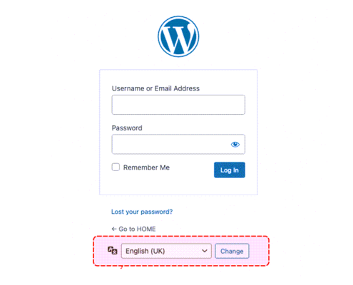 Disable language change on the WordPress login page